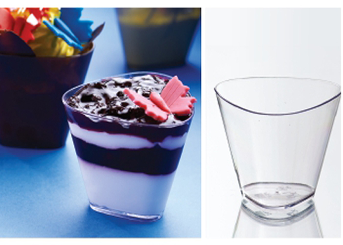 Plastic Triangular Bowl (175 ml)